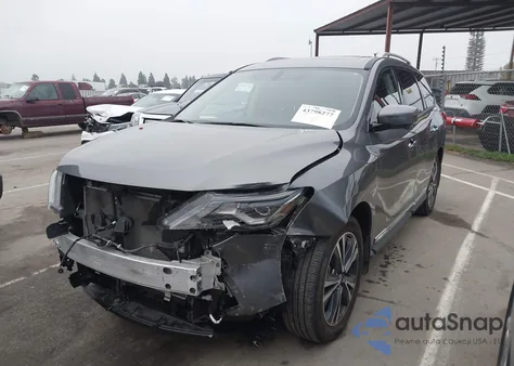 2018 Nissan Pathfinder Platinum from USA, damaged, VIN 5N1DR2MN2JC671237